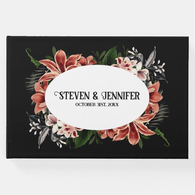 Mörk och Moody Bröllop-gästboken Gästböcker (Framsida)