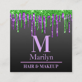 MÖRK OCH SPOOKY HALLOWEEN FYRKANTIGT VISITKORT