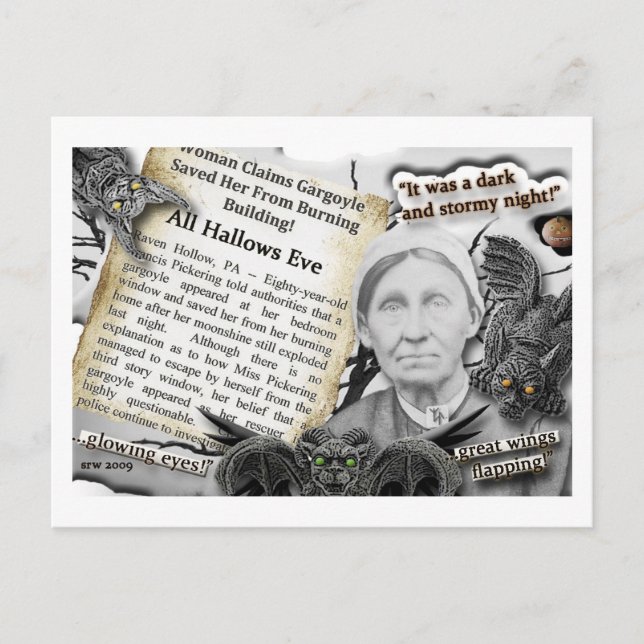 Mörk och Stormy Night! Vykort (Framsida)