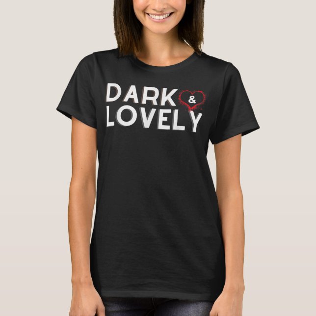Mörk Och Vacker Svarta Personer Historik Månad Sto T Shirt (Framsida)