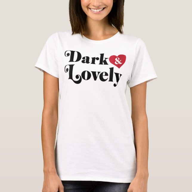 Mörk Och Vacker Svarta Personer Historik Månad Sto T Shirt (Framsida)