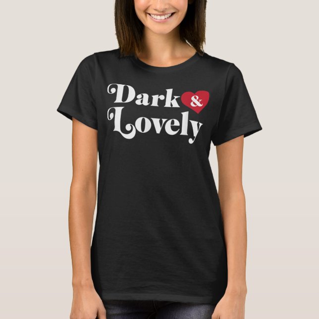 Mörk Och Vacker Svarta Personer Historik Månad Sto T Shirt (Framsida)