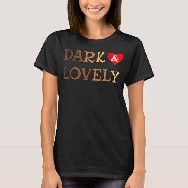 Mörk Och Vacker Svarta Personer Historik Månad Sto T Shirt (Framsida)
