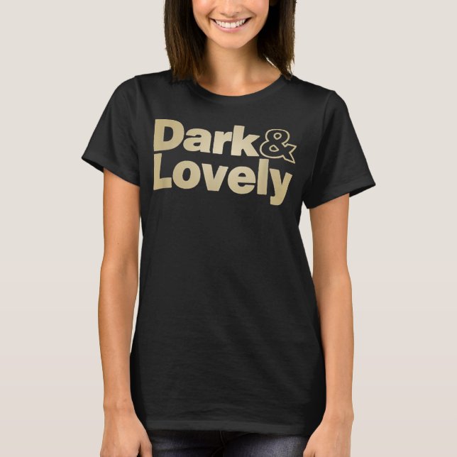 Mörk Och Vacker Svarta Personer Historik Månad Sto T Shirt (Framsida)