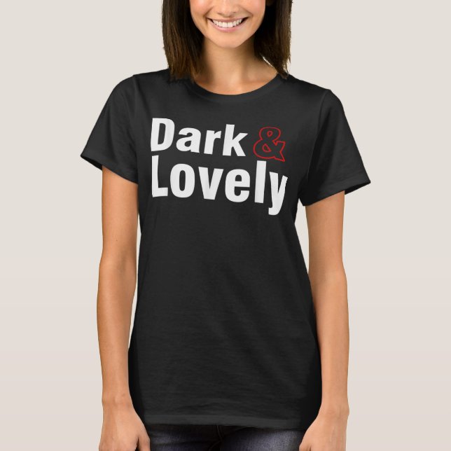 Mörk Och Vacker Svarta Personer Historik Månad Sto T Shirt (Framsida)
