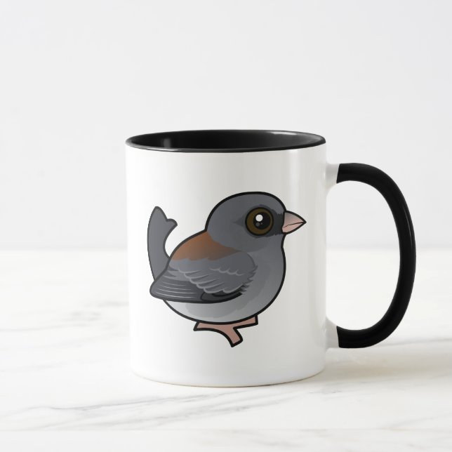 Mörk-ögd Junco (grått-med huvud) Mugg (Höger)