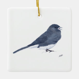 Mörk-ögd Junco Julgransprydnad Keramik