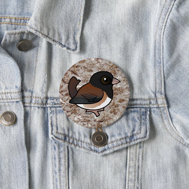 Mörk-ögd Junco (Oregon) Knapp (In Situ)