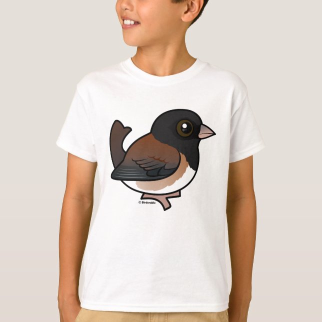 Mörk-ögd Junco (Oregon) T Shirt (Framsida)