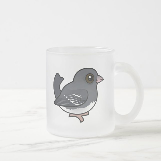 Mörk-ögd Junco (vitvingad) Frostad Glasmugg (Höger)
