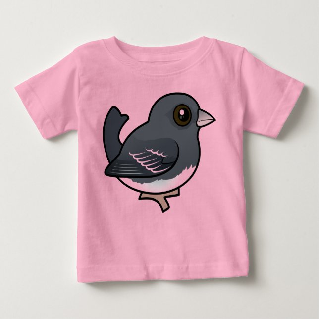 Mörk-ögd Junco (vitvingad) T Shirt (Framsida)
