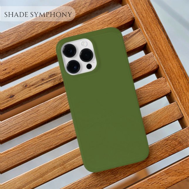 Mörk Oliv grönt En av de bästa Solid Grönt-skuggor (Plain solid green samsung iphone cases)
