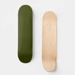 Mörk oliv grönt färg i fast form mini skateboard bräda 18,5 cm