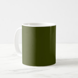 Mörk oliv grönt (fast färg) kaffemugg