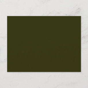 MÖRK OLIV GRÖNT (fast färg) ~ Vykort