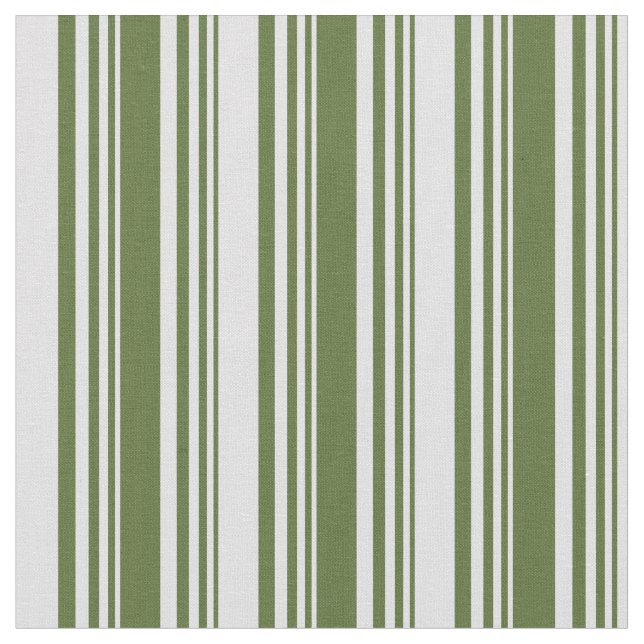 Mörk Oliv grönt & Lavender Linjer/Rand Mönster Tyg (Närbild)
