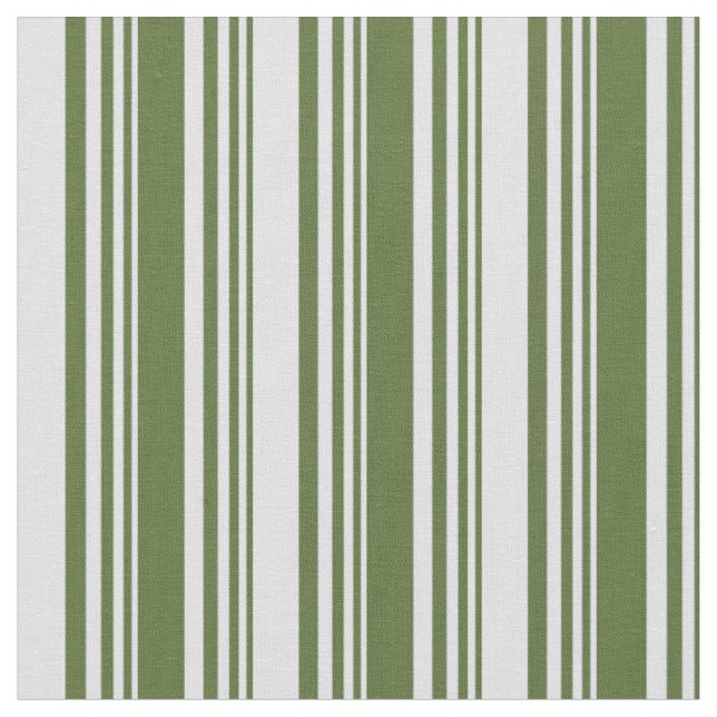 Mörk Oliv grönt och lavender stripe/länt Mönster Tyg (Närbild)