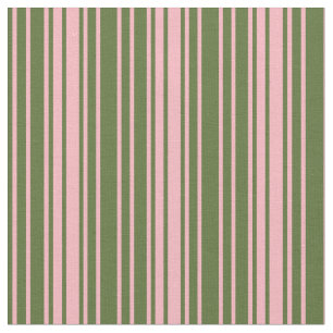 Mörk Oliv grönt och Ljusare rosa Rand Tyg