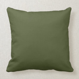 Mörk Olive Army Grönt Modern Färg Endast 4 Kudde