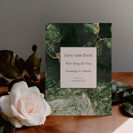 Mörk Olivgrön Ädelsten Spara Datum Vykort