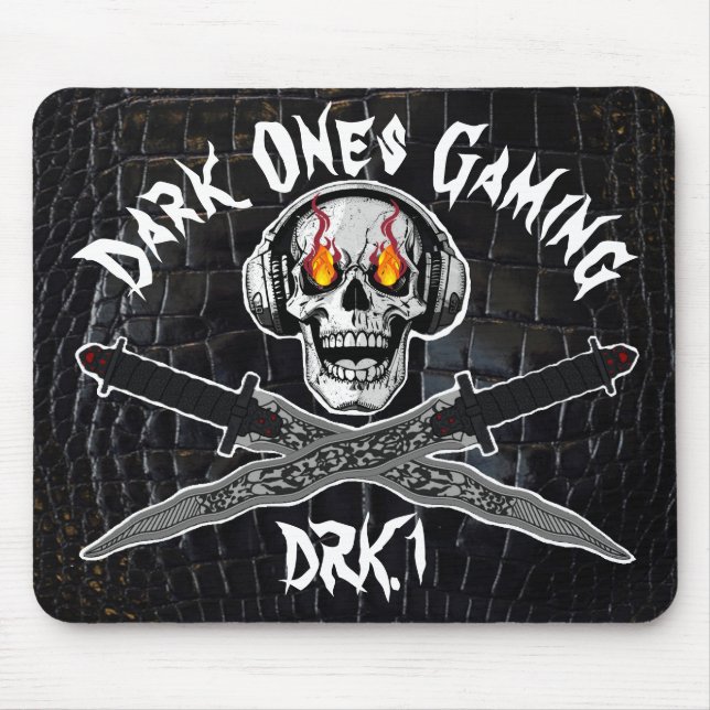 Mörk Ones Gaming Mousepad Musmatta (Framsidan)