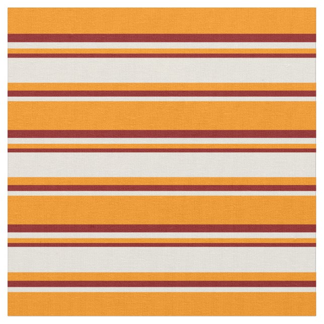 Mörk Orange, Beige och Maron Mönster Tyg (Närbild)