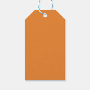 Mörk orange Gift-Märkre Presentetikett