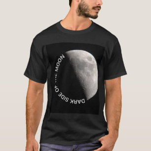 Mörk på Måne-bilden och texten T Shirt