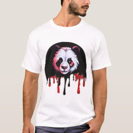 Mörk Panda med rinnande blod T Shirt