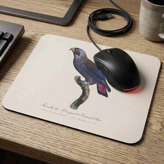 Mörk papegoja, Pionus fuscus Musmatta (Dusky Parrot or Dusky Pionus, Pionus fuscus. Mouse Pad)