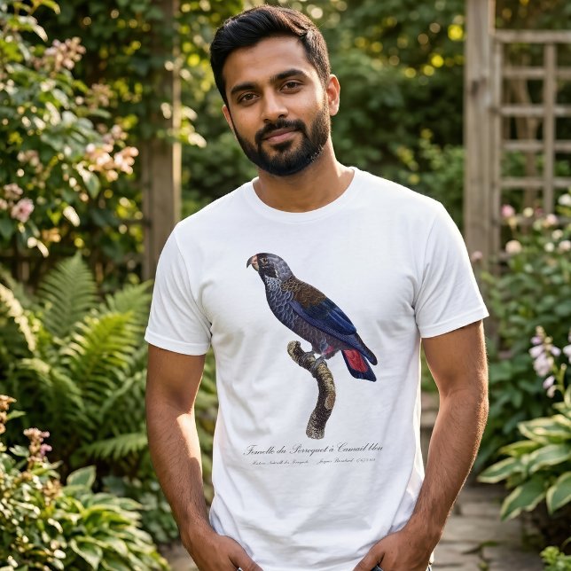 Mörk papegoja, Pionus fuscus T Shirt (Dusky Parrot or Dusky Pionus, Pionus fuscus. Men Basic White T-Shirt)