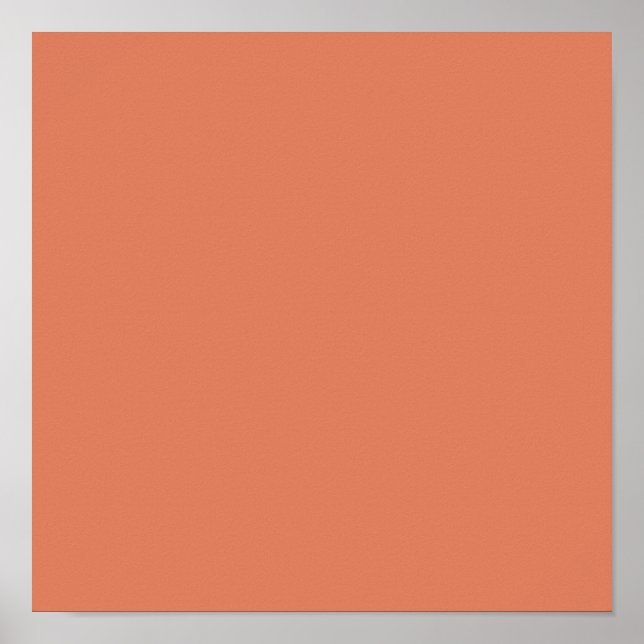 Mörk Peach (fast färg) Poster (Framsidan)
