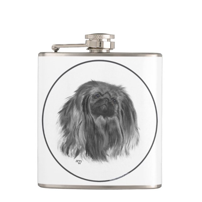Mörk Pekingese Fickplunta (Framsidan)