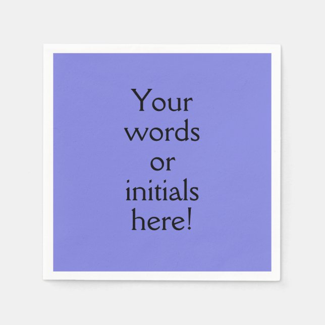 Mörk Periwinkle Lila Anpassningsbar Pappersservett (Framsidan)