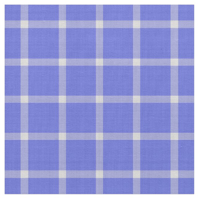 Mörk Periwinkle Stor Rutig Tyg (Närbild)