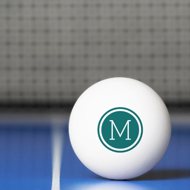 Mörk Personlig i kretsloppet Monogram Pingisboll (Netto)