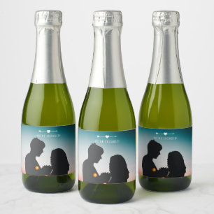 Mörk Photo FÖRLOVNING Mini Sparkling Vin Labe