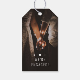 Mörk Photo | Meddelande om Förlovning | MÄRKRE | B Presentetikett