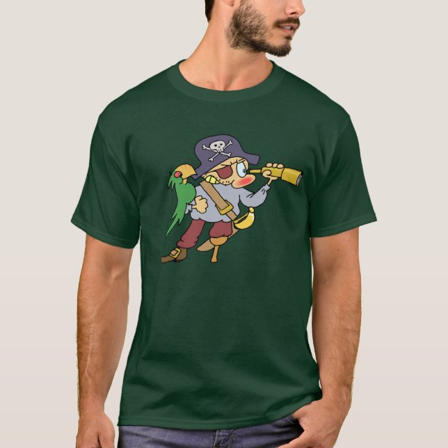 Mörk pirat tee (Framsida)