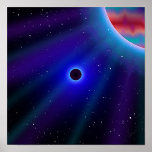 Mörk Planet in Space Planets Digital Art Poster