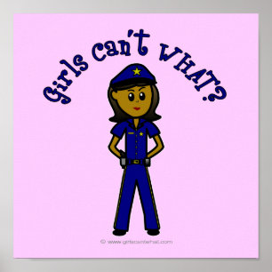 Mörk Police Girl Poster