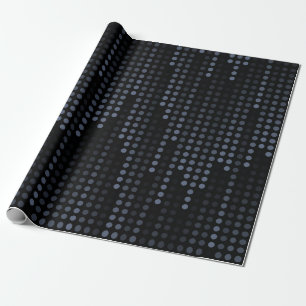 Mörk Polka dots Matris med mönster Presentpapper