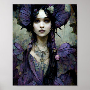 Mörk Princess Goth Gothic Fantasy Art Poster