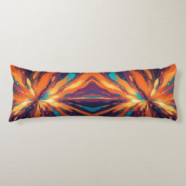 Mörk Psykedelisk design Kroppskudde