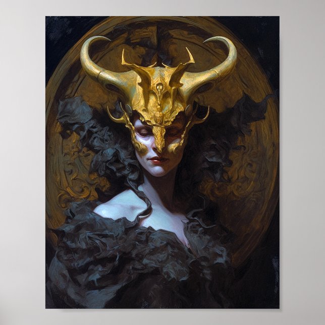 Mörk Queen Fantasy Art Poster (Framsidan)