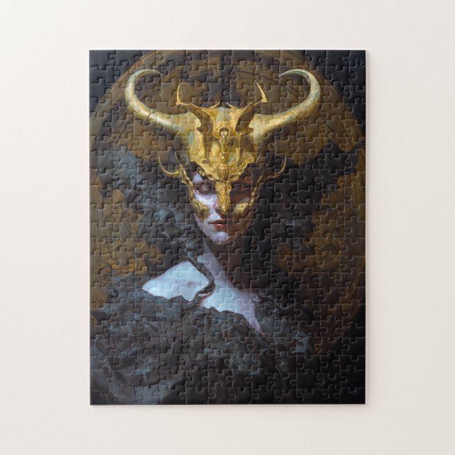Mörk Queen Fantasy Art Pussel (Vertikal)