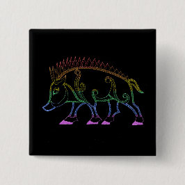 Mörk Rainbow Boar Knapp