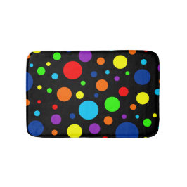 Mörk Rainbow Spots Bath Mat Badrumsmatta