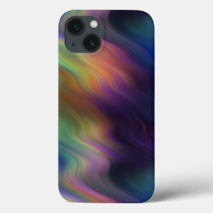 Mörk Rainbow Swirls of Färg Abstrakt