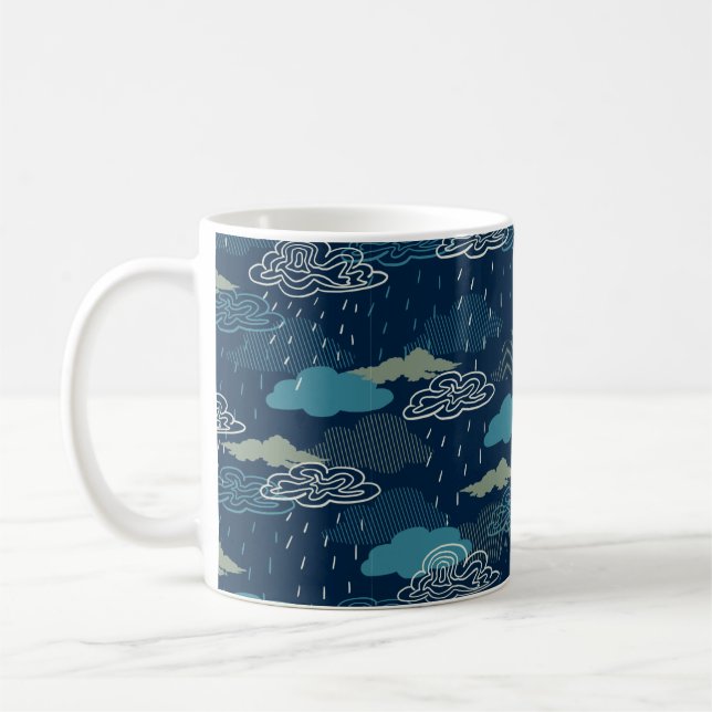 Mörk Rainy Night Kaffemugg (Vänster)